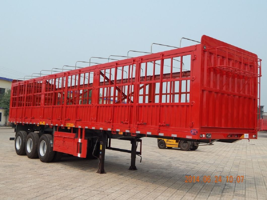 Deli 40 to 120 Ton Cargo Trailer Fence Semi Trailers