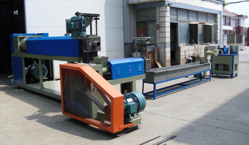 Electric Motor Screen Changer Plastic Granules Recycling Machine