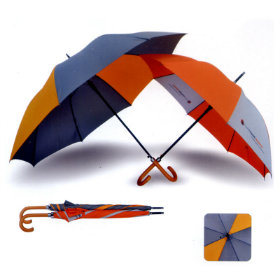 Custom Outdoor Furniture Fashion Wood Handle Straigh Umbrella with Logo Printing