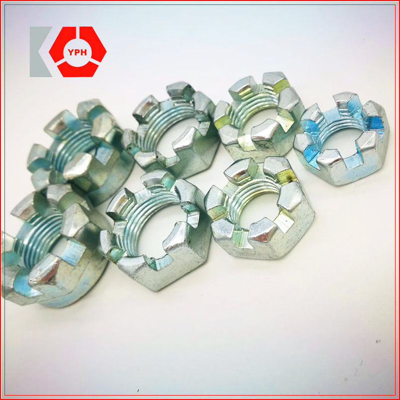 China Supplier High Quality DIN 935 Round Slotted Nut