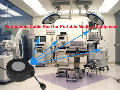 Retractable AC Power Cable Reels for Medical Equipments Wholesale Factory