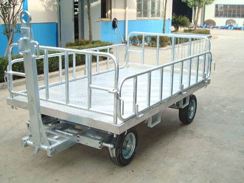 Airport Enclosed Baggage Cart Trolley with Canopy
