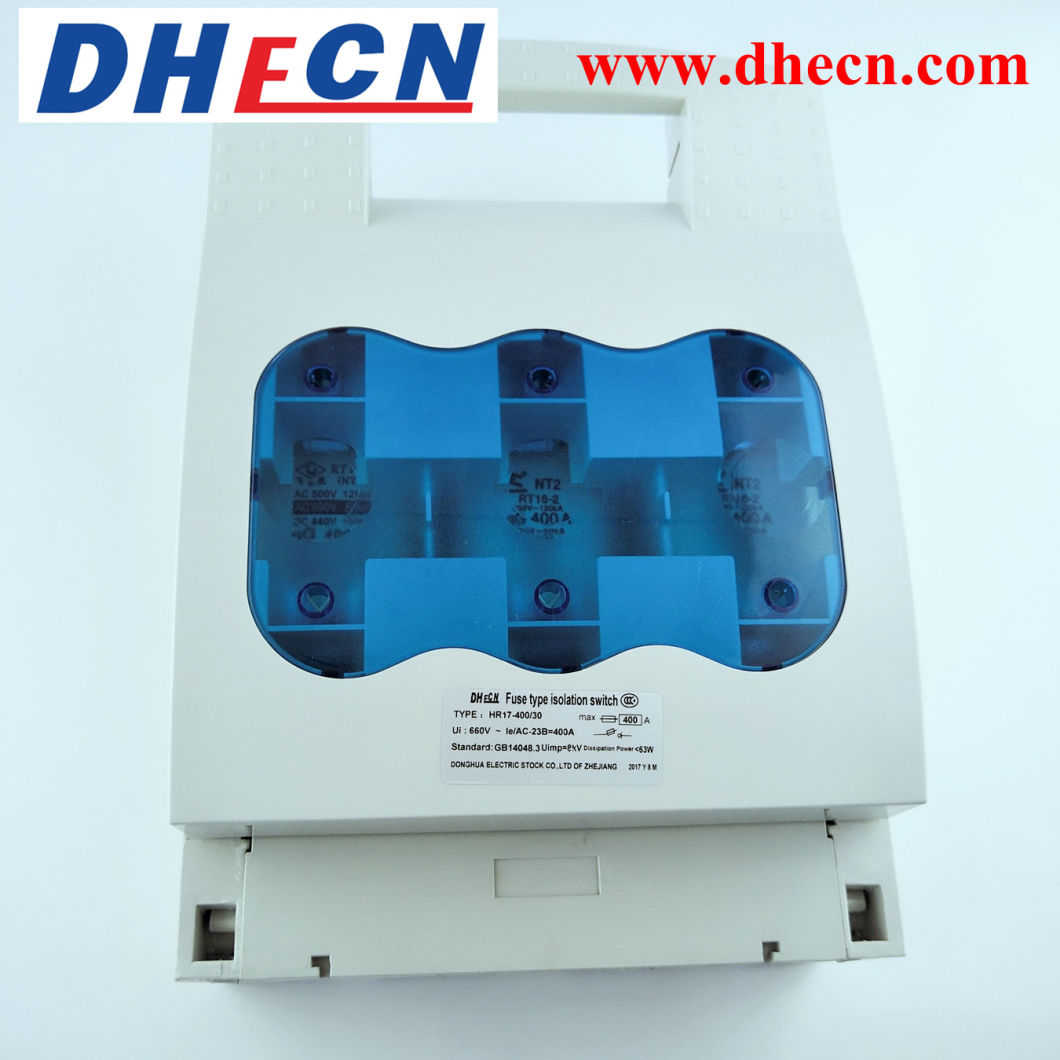 Fuse Switch Disconnector Hr17b Rated Current From 40A to 630A