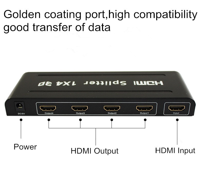 Samsung LG LCD Screen 46 49 55inch 1X4 HDMI Splitter