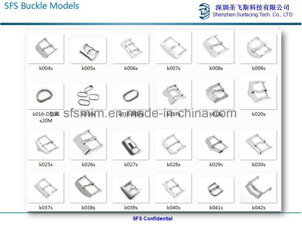 OEM Stainless Steel Center Bar Buckles for Leather Goods