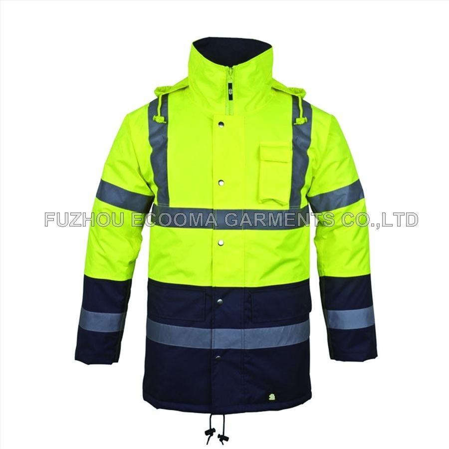 En471 Reflective Hooded Outerwear Safety Jacket for Men