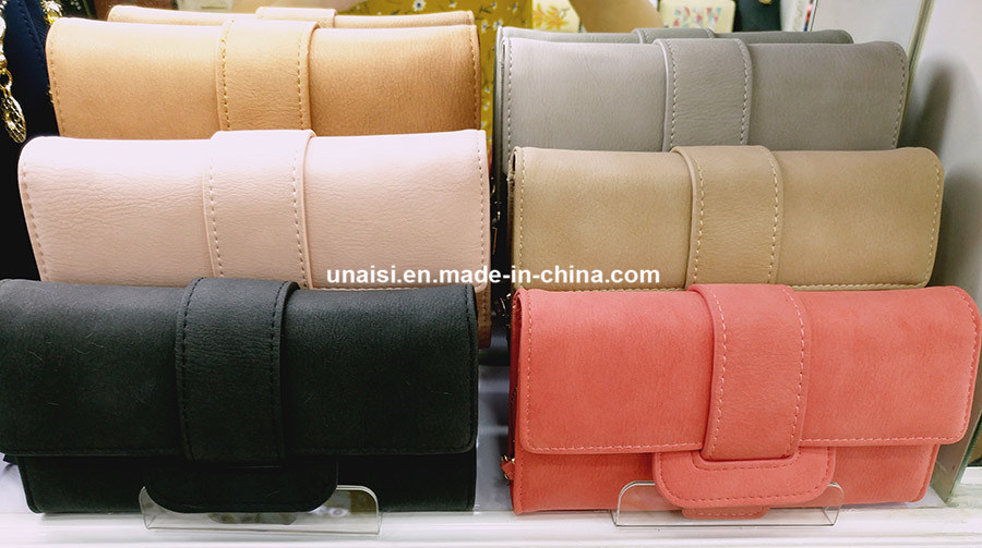 Wholesale Stock Many Items Leather Clutch Purse Long Ladies Wallet