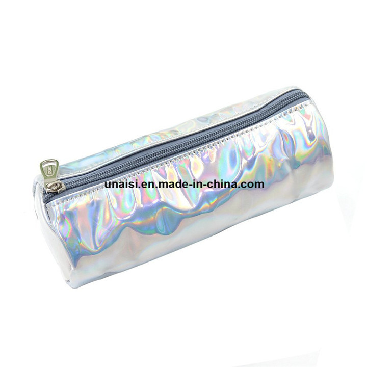 Hologram Laser PU Leather Pen Toiletry Makeup Cosmetic Bag