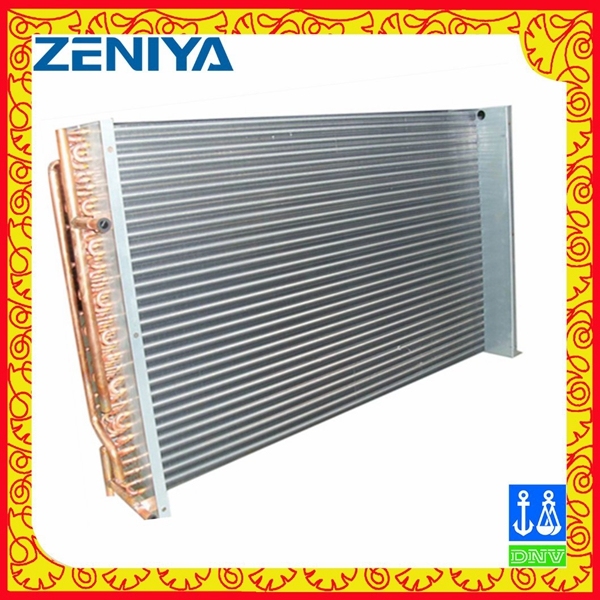 Air Cooled Copper Fin Condenser Coil for Air Conditioner