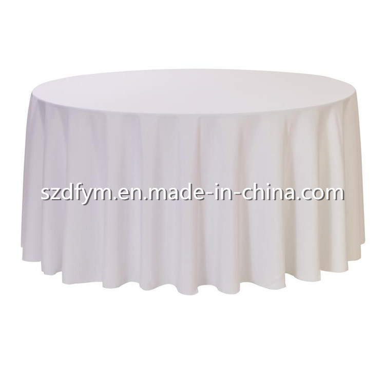 Hot Sale Polyester Plain Jacquard Tablecloth