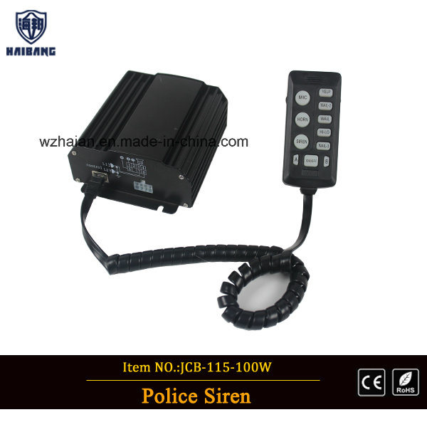 100W 12V Police Ambulance Firefighter Vehicle Siren Speaker Amplifier Alarm Loud Sounds