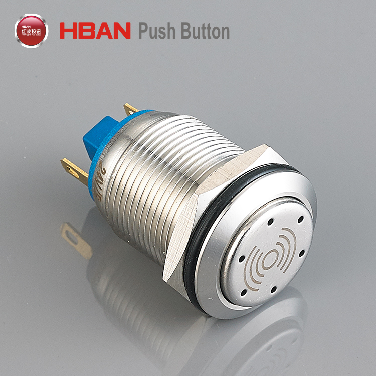 19mm Metal Stainless Steel Illuminated Buzzer