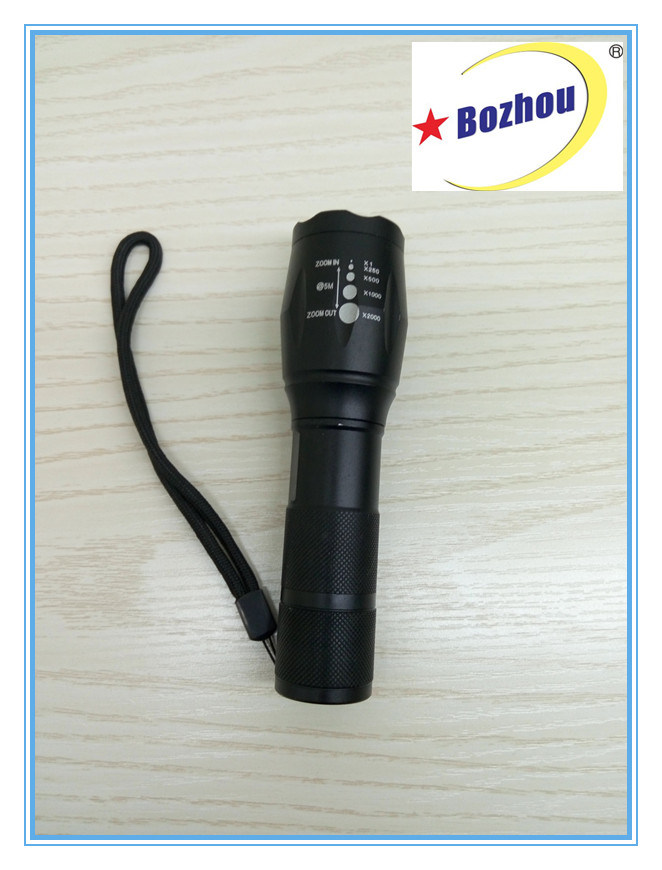 Tactical 3-Mode Powerful Brightest Zoom Rechargeable Flashlight