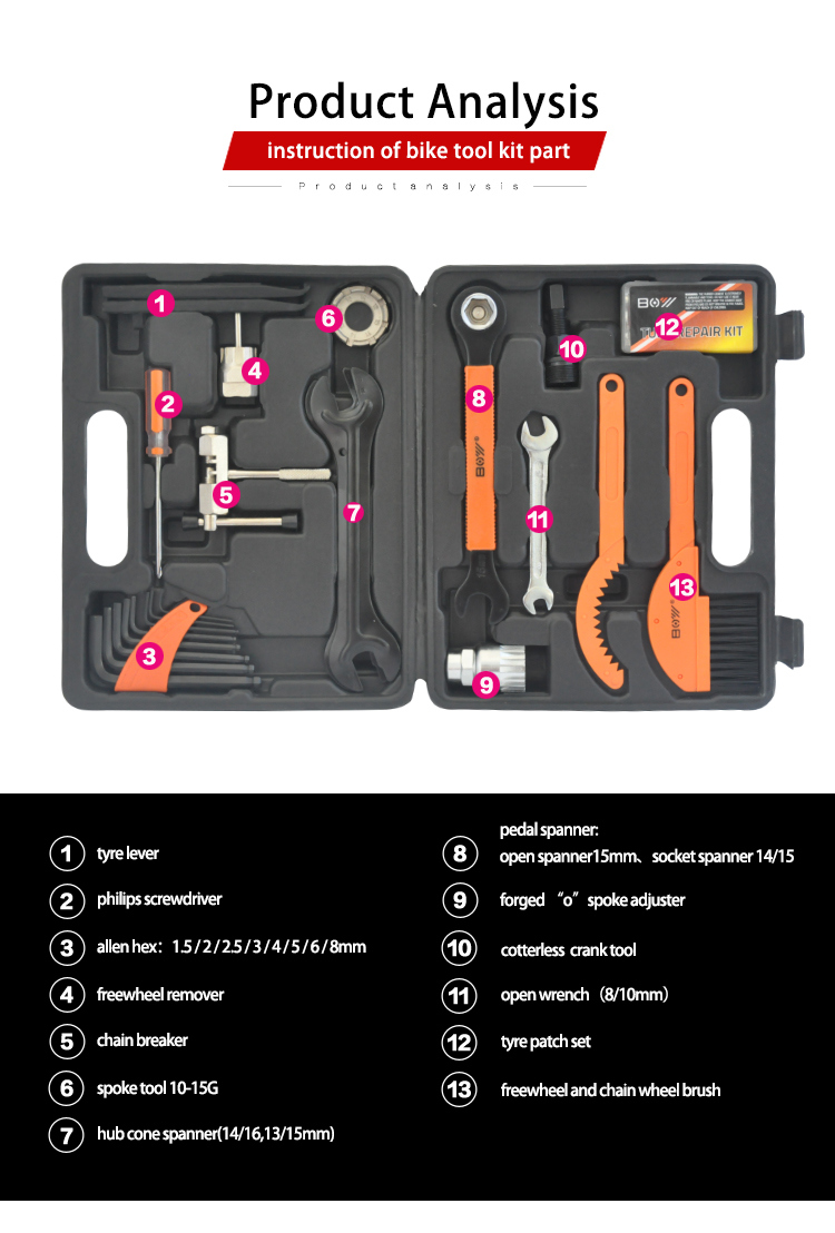 Wholesale Professional 31 in 1 Parts Bicycle Tool Kit