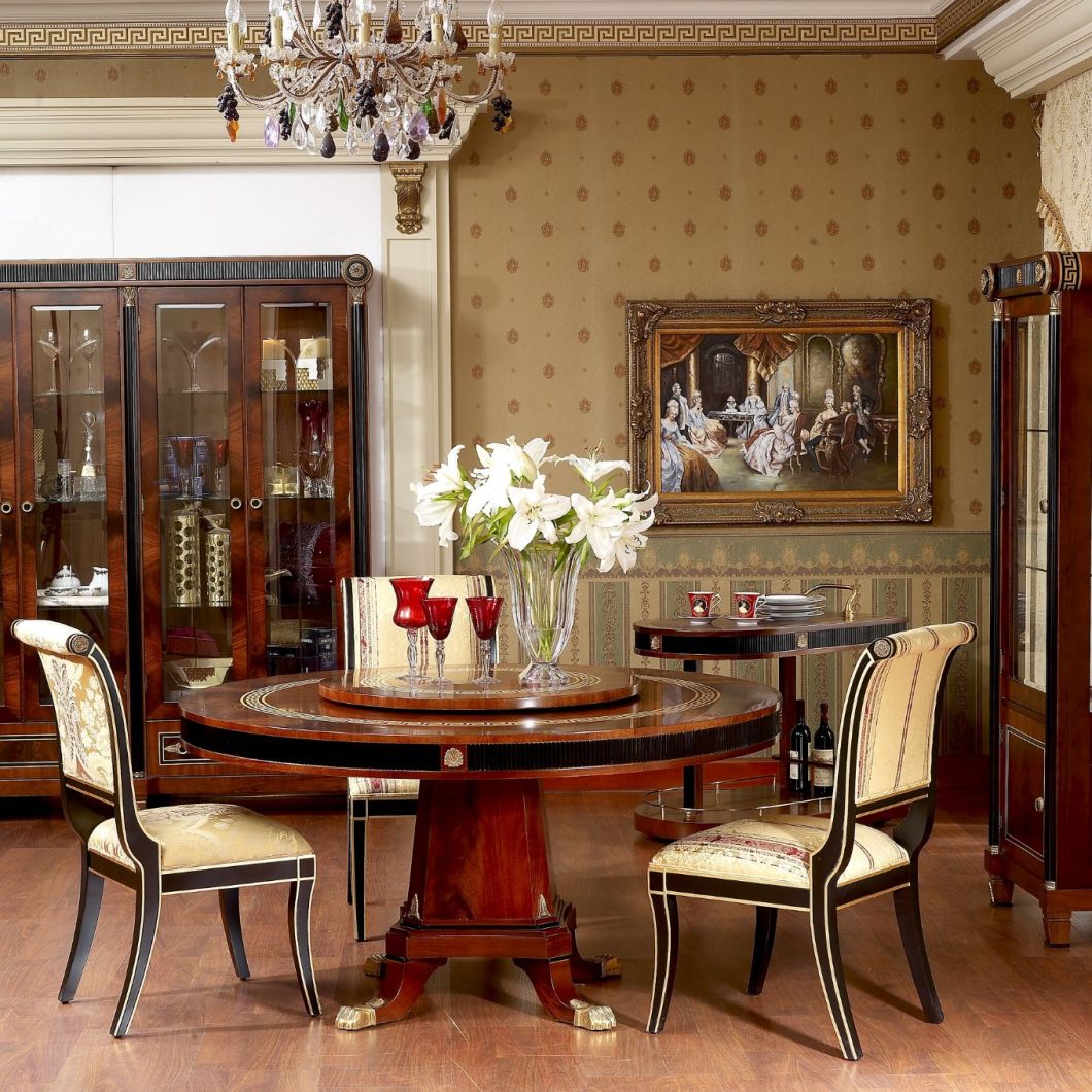 Spanish Classical Luxury Solid Wood Style Dining Table