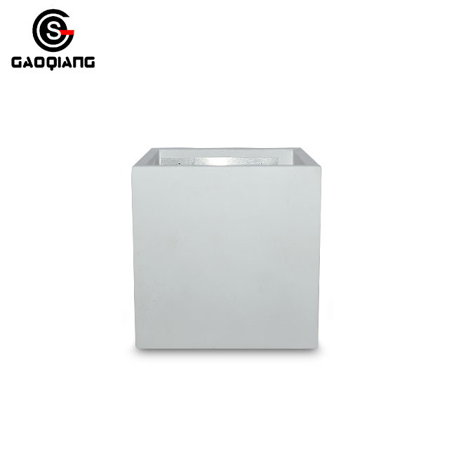 White Square Plaster Wall Light