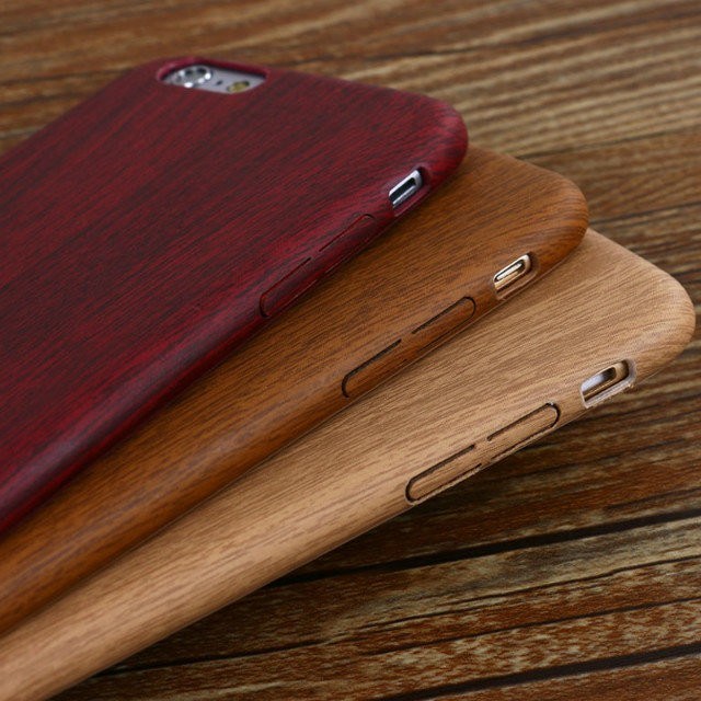 Ultra Thin Wooden Phone Case PU Mobile Phone Cover Custom Phone Case