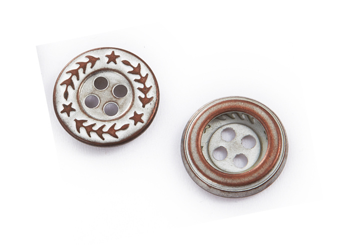 Custom Logo Factory Price Metal Alloy Button for Shirts