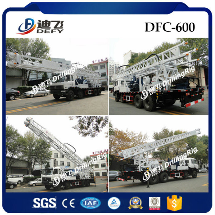Truck Mounted Drilling Rig for Water Well Dfc-600 with Mud Pump