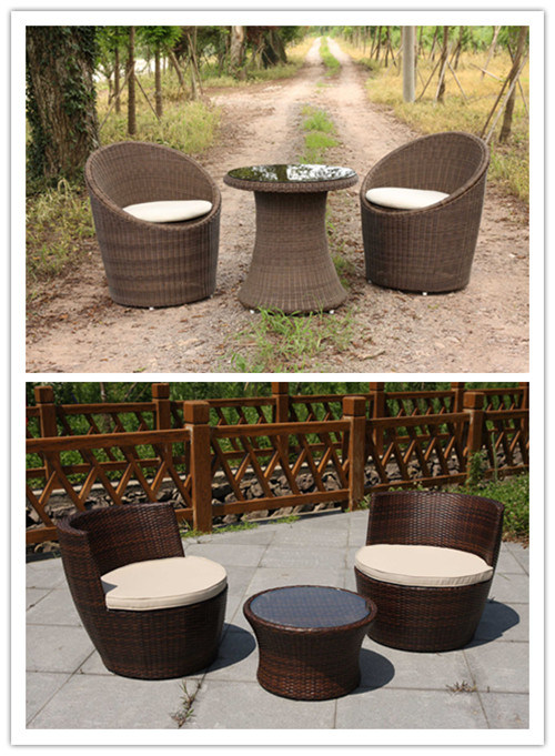 Waterproof Rattan Wicker Table and 8 Chairs Outdoor Furnitures (FS-2065+2066)