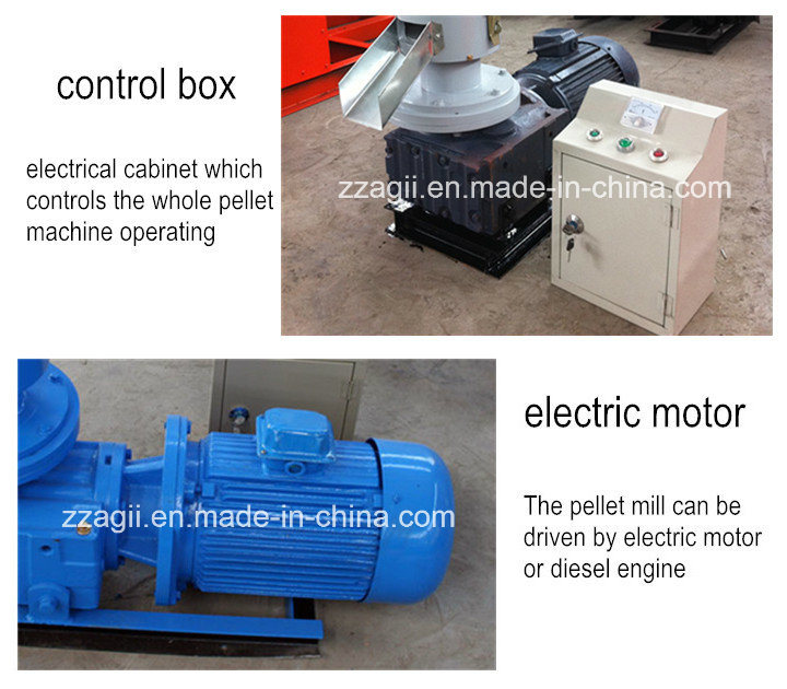 Hot Sale Ce Approved Rice Bran Pellets Machine Small Wood Pellet Mill for Sale