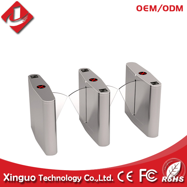 RFID Card Reader Access Control Flap Barrier Gate for Massage Center / Fitness Center