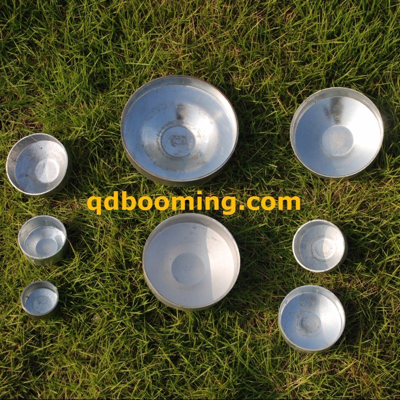 Galvanized Round Caps for Pipe