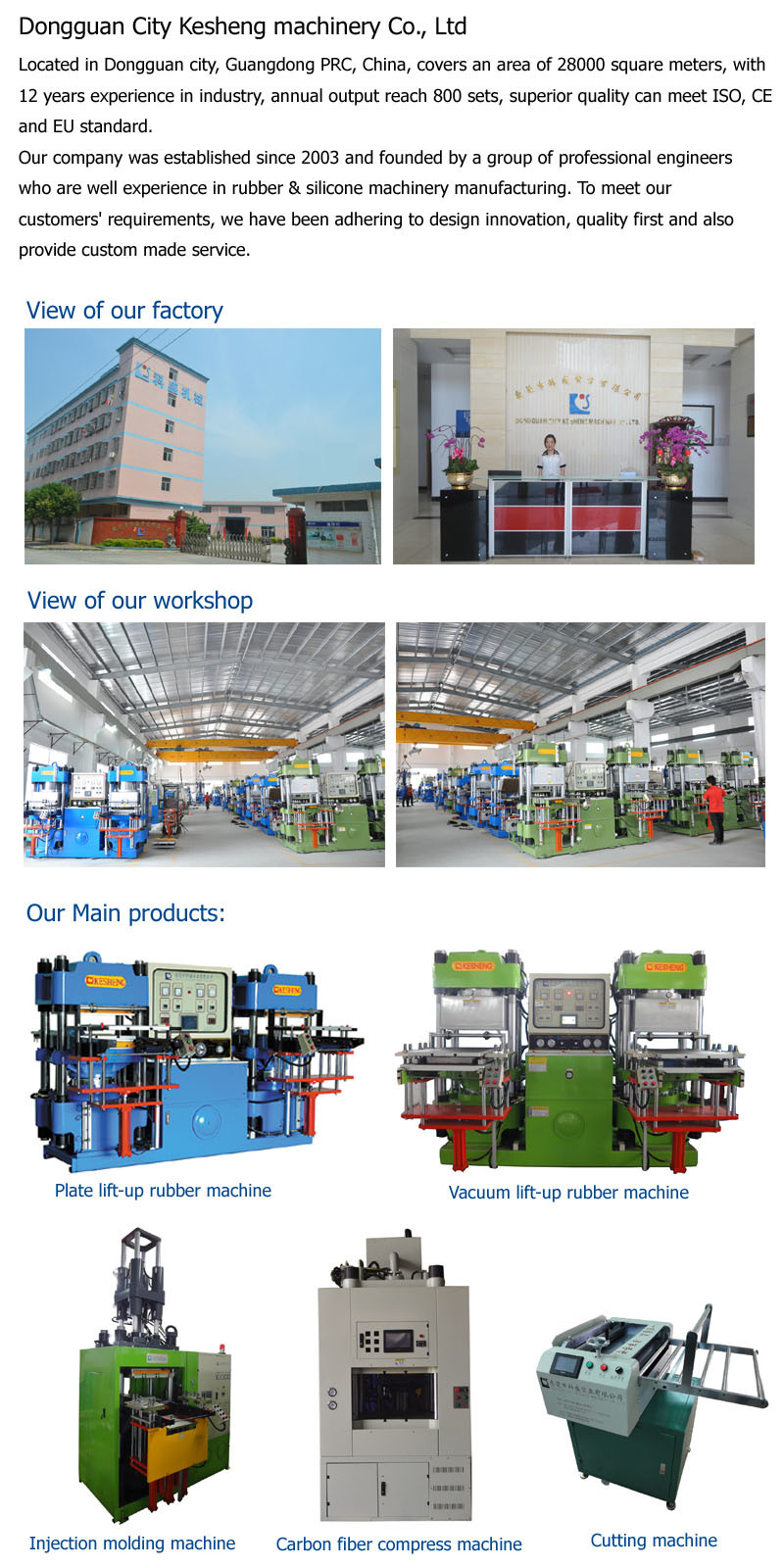 Hydraulic Press Machine for Rubber Sheets, Soles&Mat Products (KS300VF)