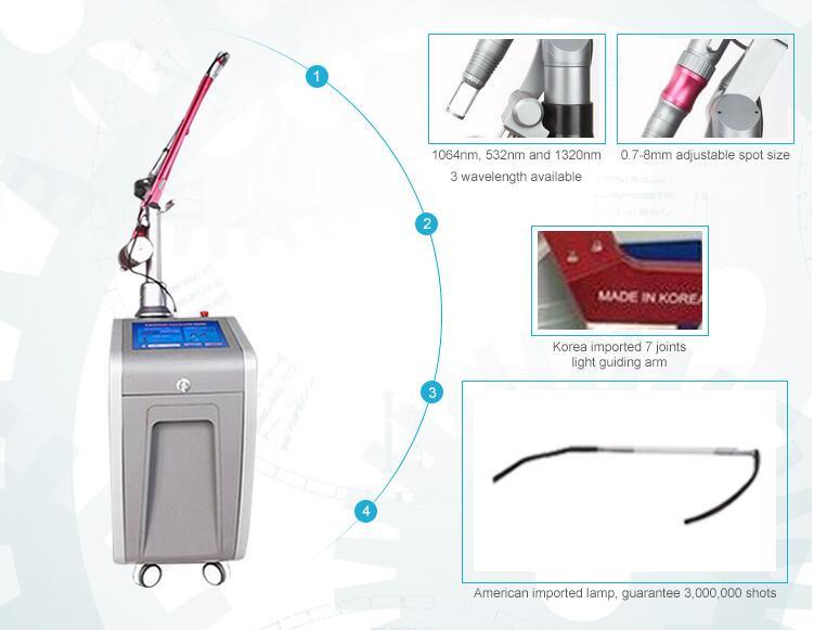 Q Switched ND YAG Laser Tattoo Removal Laser Hair Removal