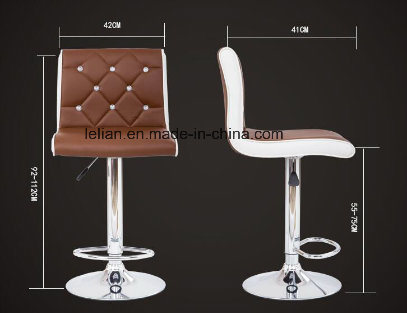 Modern Design Leather Uphystery Bar Chairs (LL-BC047)