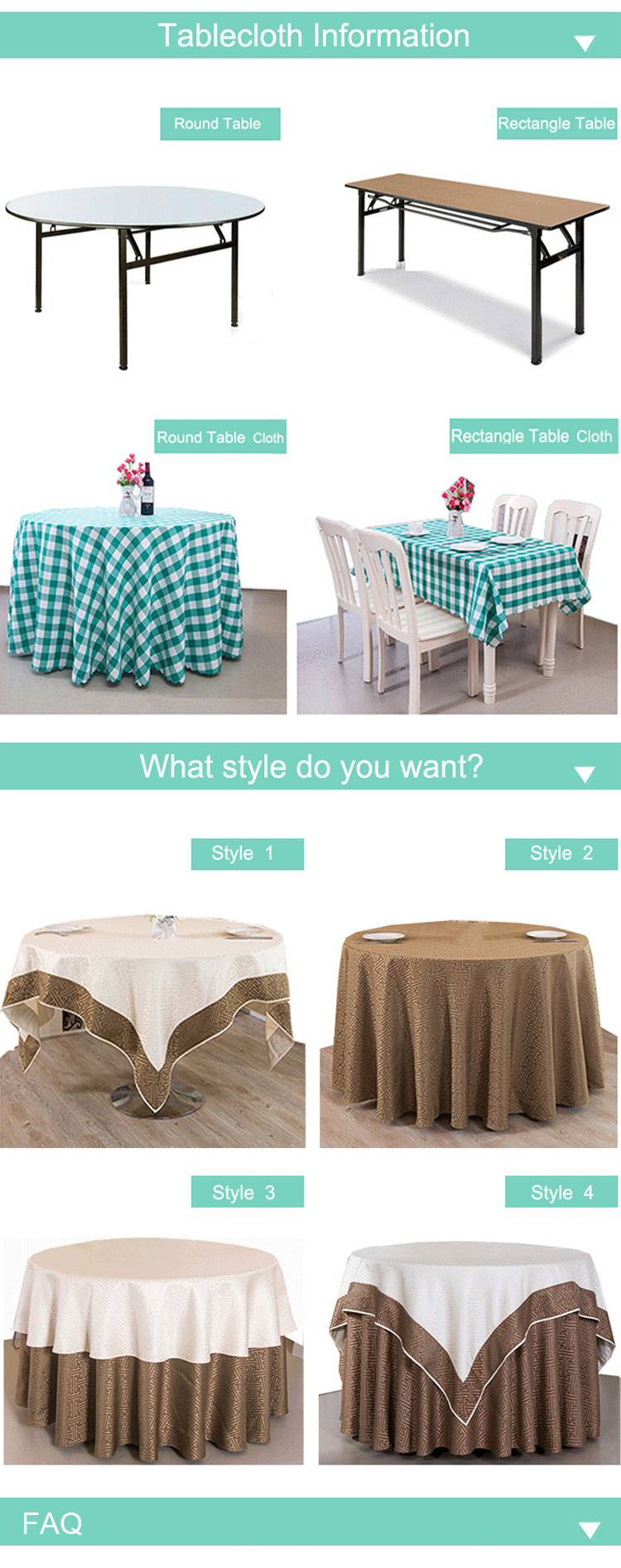 Elegant Cheap Luxuriest Five Star Hotel Restaurant Round Tablecloth