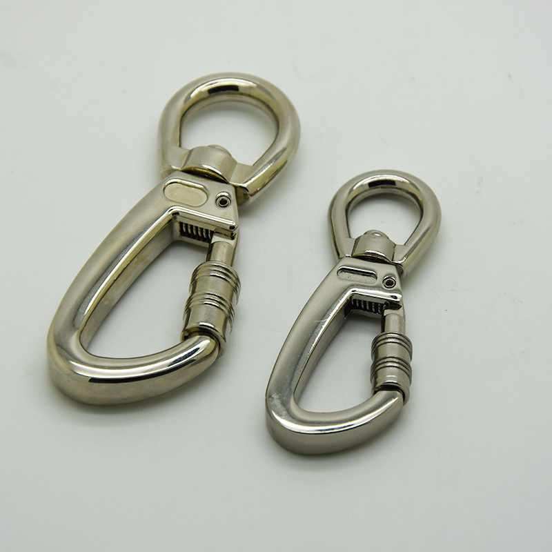 Zinc Alloy Swivel Snap Hook for Pet Buckles