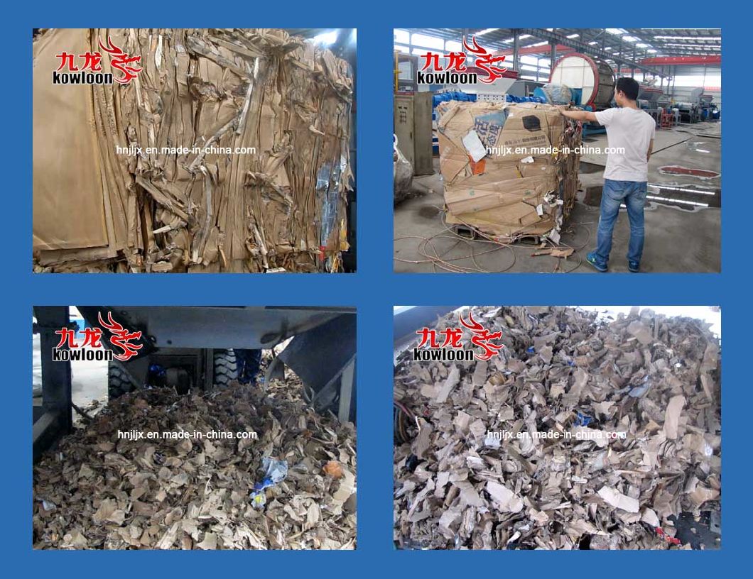 Ten Tons Per Hour Double Shaft Shredder Cardboard Crusher