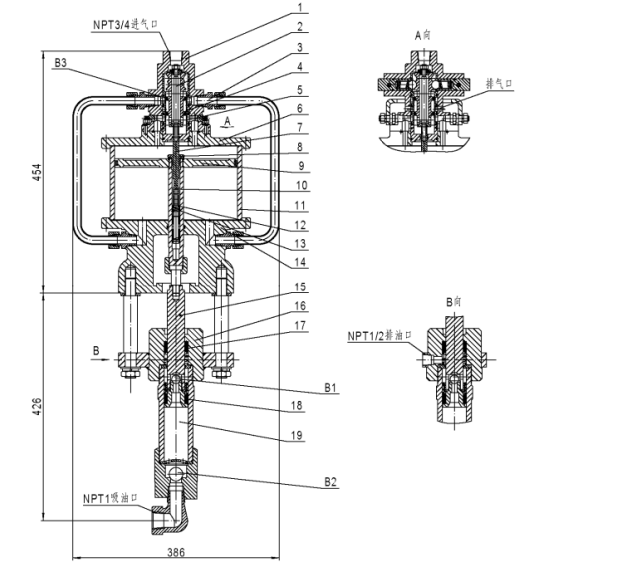 Pneumatic Oil Pump Qyb35-175L/Qyb40-60L/Qyb40-120L/Qyb40-165L/Qyb50-60L etc