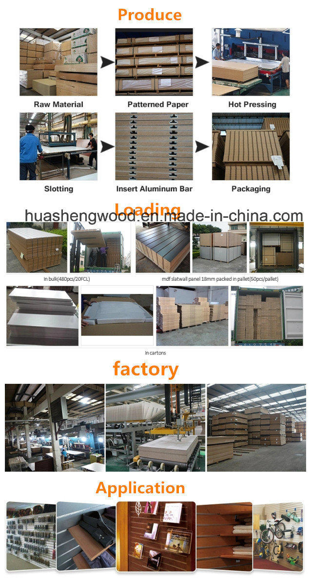 Slotted MDF Board / Slat Wall Panel/ Slot Board for Display