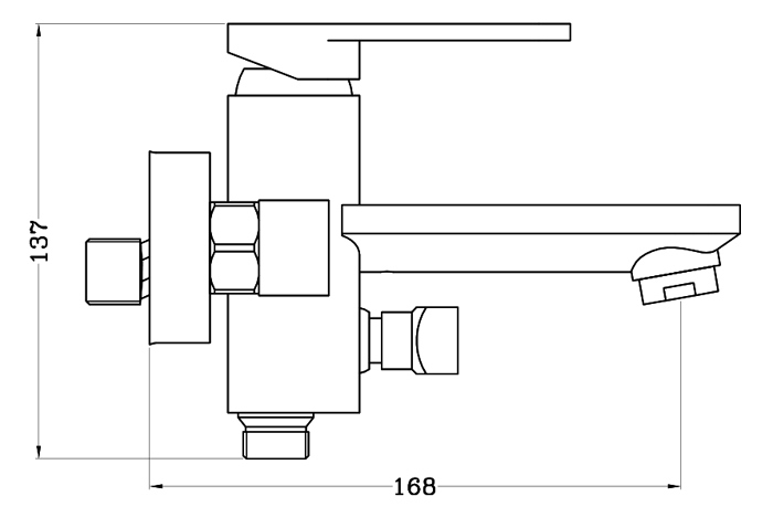 Chrome Finishing Elegant Bathroom Faucet