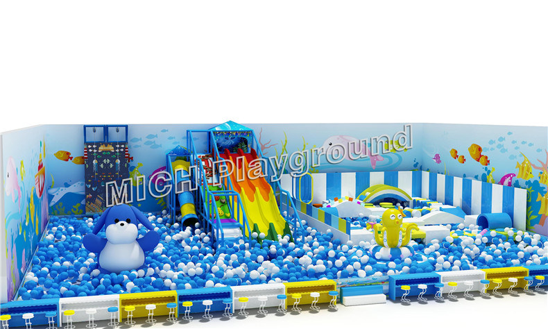 Ball Pool Play Structure Indoor Playground with Climbing System