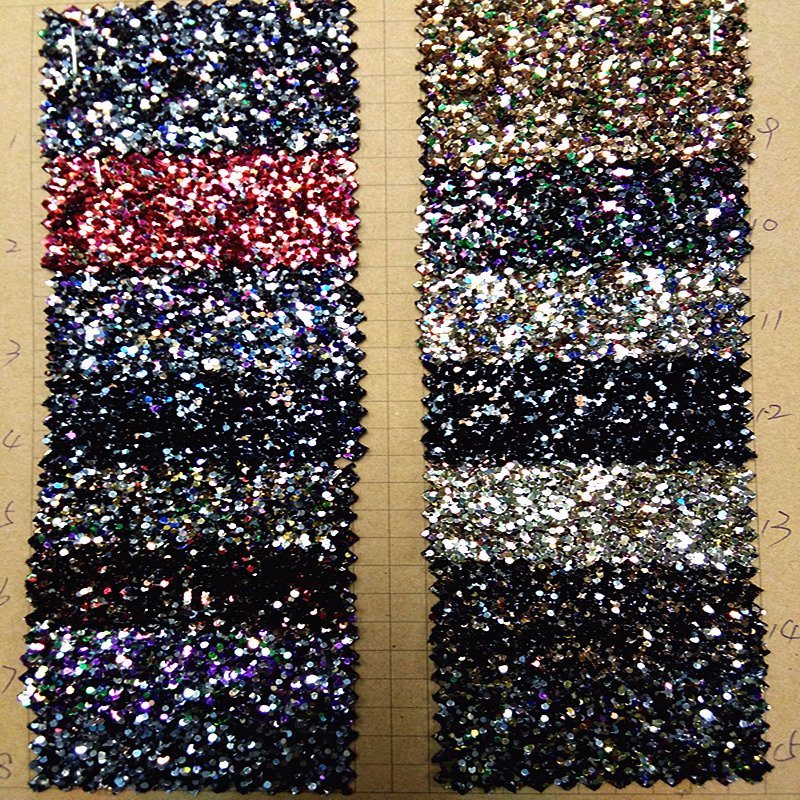 Sparkling Shine Glitter Leather PU Leather for Shoe Leather (HS-M300)