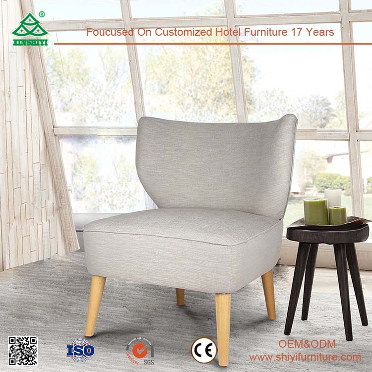 Wholesale Modern Leisure Chair, Fabric Cushioned Fabric Chair, Dining Room Furniture, European Style Chaise Lounge Chair