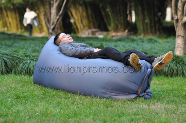 Custom Printing Camping Products Air Inflated Leisure Sofa Sleeping Bag