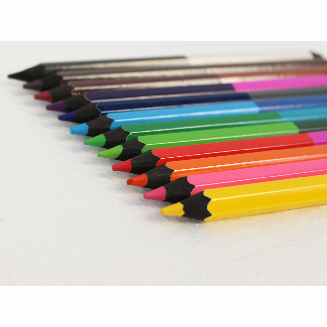 Jumbo Color Pencils, Twin Color Pencils for Kids Stationery