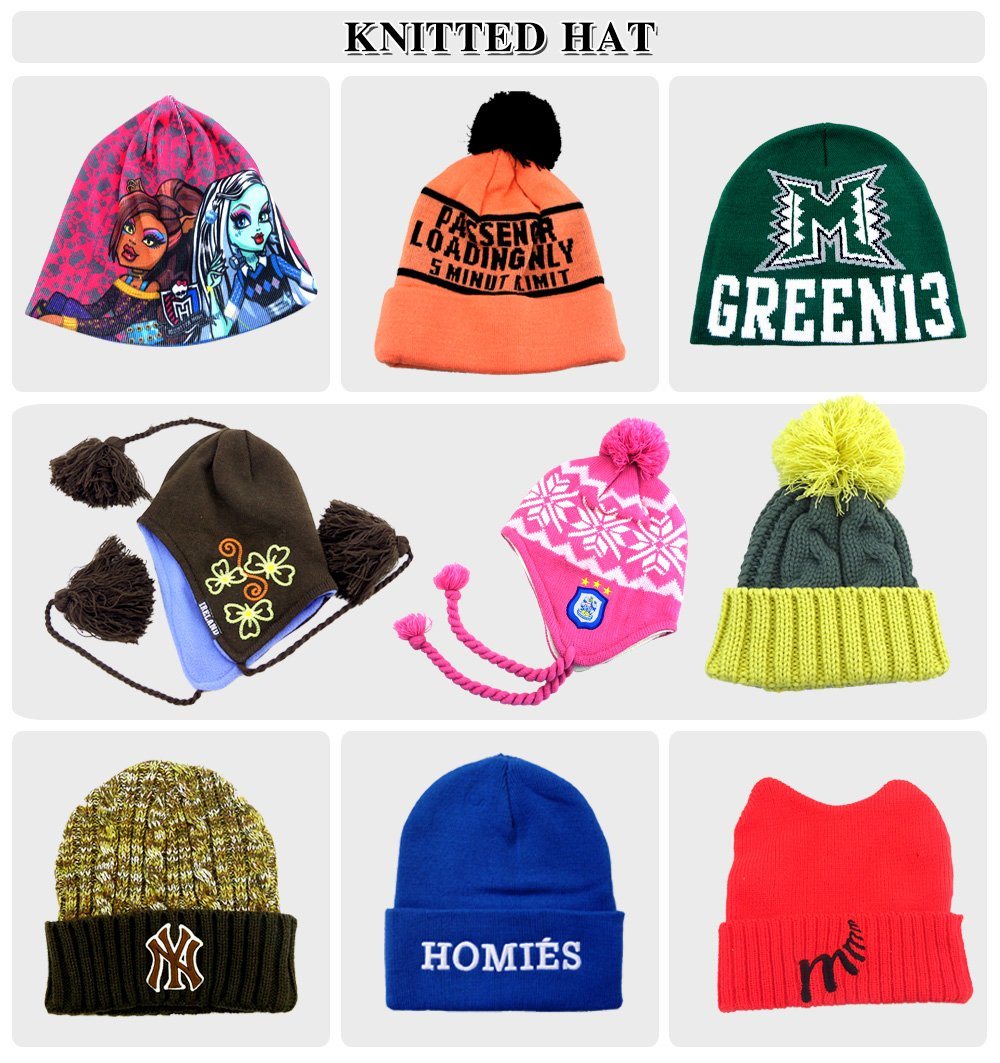 Fashion Winter Beanie Hat with Embroider Logo