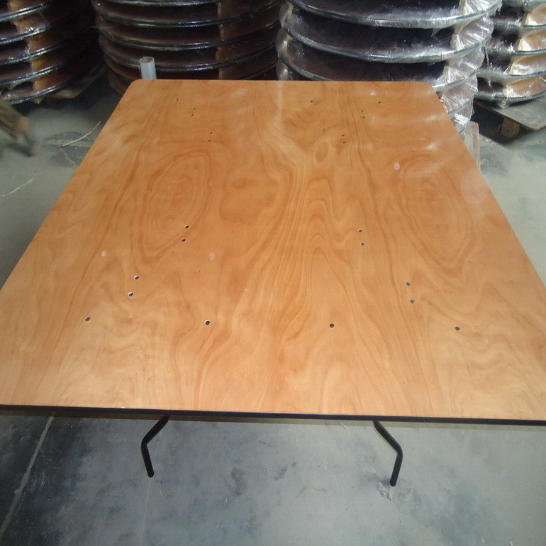 China Square Plywood Folding Restaurant Dining Tables