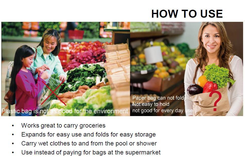 Supermarket Shopping Mall Fruit Packing Cotton Mesh Shopping Bags