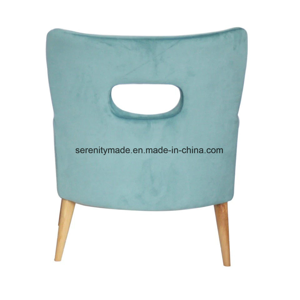 Best Price Modern Wooden Frame Velvet Upholstered Lounge Living Room Chairs