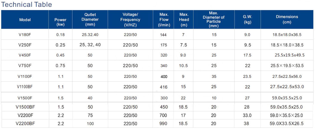 Submersible Pump for Dirty Water (CE Approved)