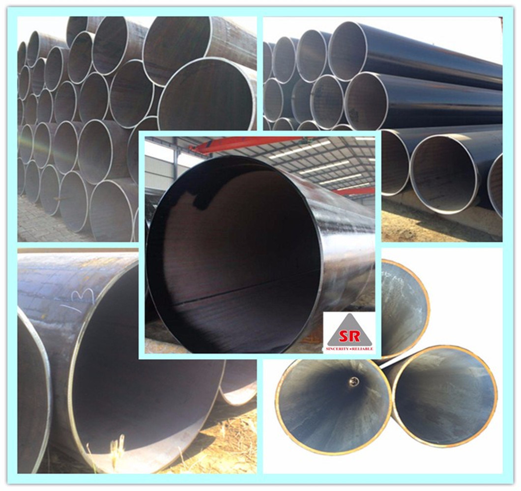 Building Material/Hollow Tube/Metal/ERW Q345 Q235B ERW Black Round Steel Welded Pipe Dn200