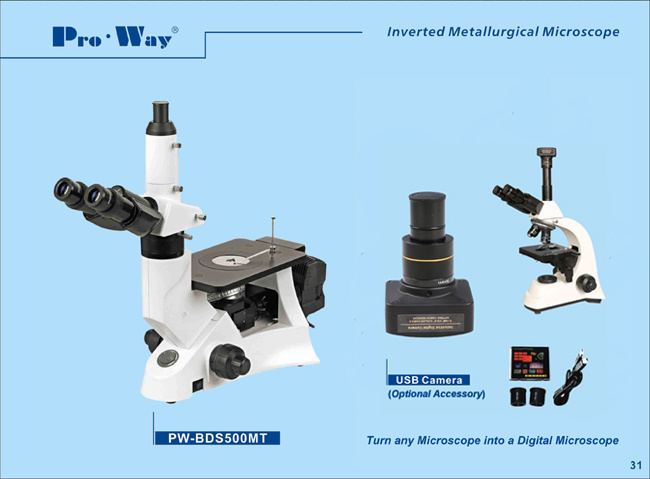 Professional Inverted Metallurgical Microscope (PW-BDS500MT)