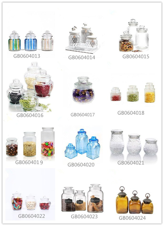 Glass Food Storage Jar with Stainless Steel Lid