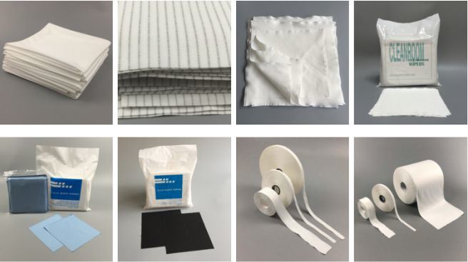 Eco-Friendly Cleanroom Wiper Cloth Polyester Lint Free Wipes